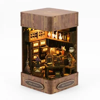 DIY Wooden Miniature Model Kit Magic Book House Casa Doll Houses 3D Puzzle Dollhouse With Furniture Home Decor for Friends Gifts 1