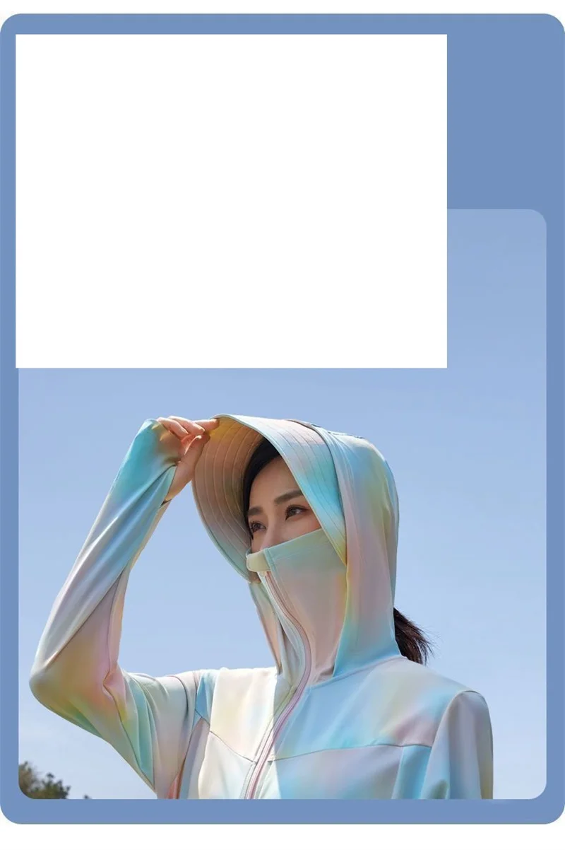 Jaqueta solta de seda solar para mulheres, cardigã feminino, roupas com capuz, roupas versáteis, coreana, verão, nova, 2024