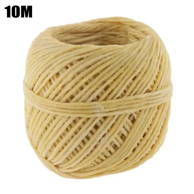 1 Roll ​Beeswax Wick Organic Hemps Wick 33 FT Well Coated Natural Beeswax For DIY Candle Stick Making Votives Tea Lights New 3