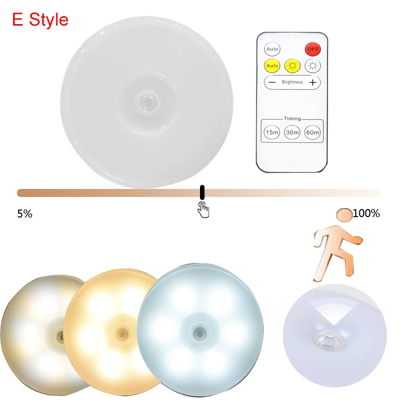 DYstyle US Plug-in LED Motion Sensor Night Light Motion Activated