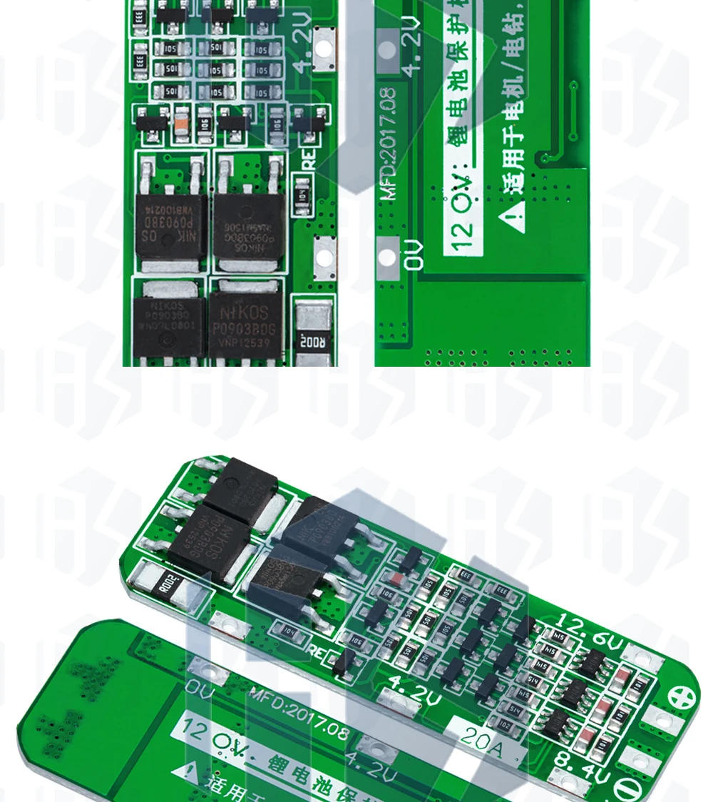 1 ~ 40PCS EGBO 3S 20A Li-Ion Lithium-Batterie 18650 Ladegerät PCB BMS Schutz Bord Für Bohrer motor 12,6 V Lipo Zelle Modul – Detail 12