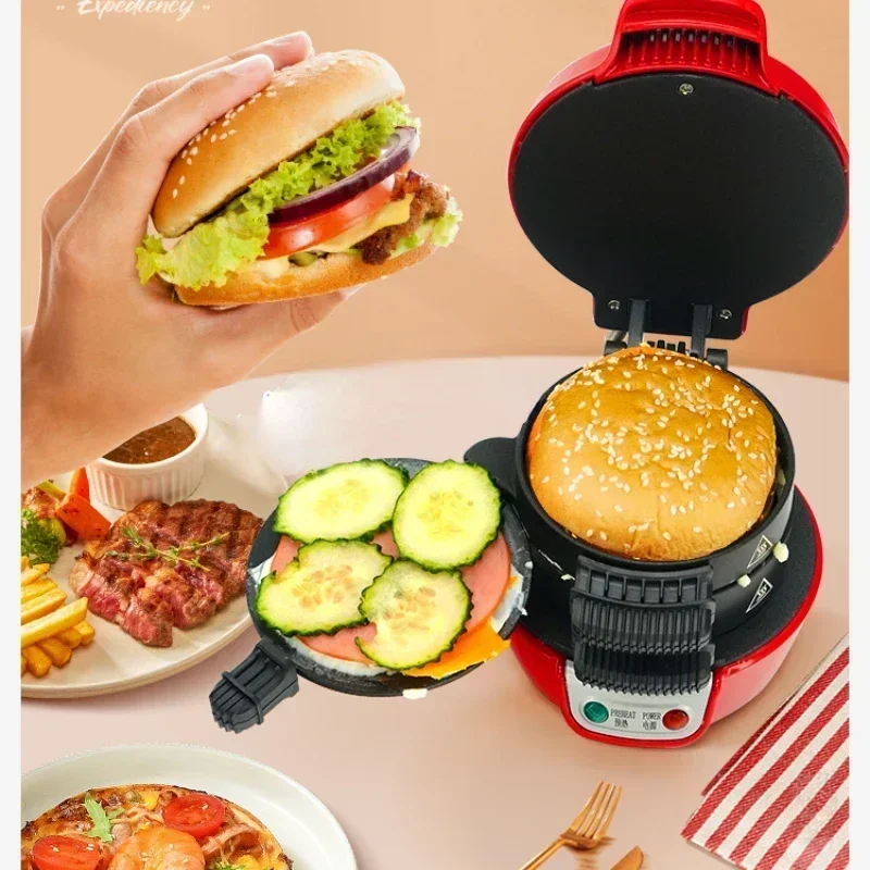 Hamburger Maker Household Small Breakfast Machine Multi-Function Light Food Machine Bread Sandwich Machine Waffle 2