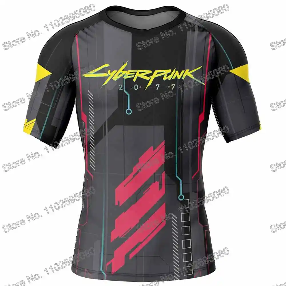 ARPG Game Surf Clothing BJJ MMA Men Rash Guard Short Sleeve Diving T-Shirt Tight Swimwear Summer Beach Floatsuit Women GYM Tops