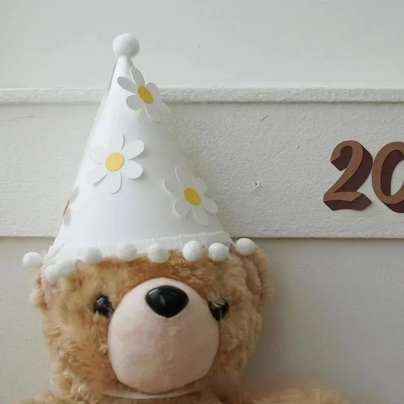 Kids Birthday Hat Baby Girl Boy Headband Baby Shower Anniversary Birthday Party Decoration Supplies Atmosphere Props party hat baby crown hat birthday headband set