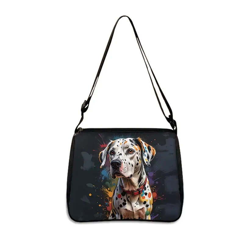 Watercolor Painting Dog Pattern Shoulder Bag German Shepherd Women Handbag Messenger Bag Shih Tzu Dog Crossbody Bag Phone Holder 3