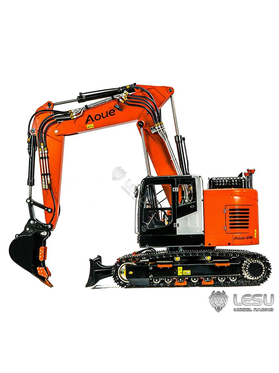 Sfff791dd63ba4d01a1a78ed1979cbd90M Model ciężkiej maszyny LESU1/14 Aoue-ET26L trójramienny mały krótki pas ogonowy łopata przednia koparka gąsienicowa RC