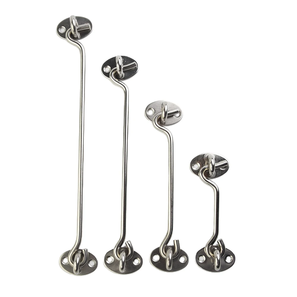 Window Hook Wind Hook Cabin Eye Latch Lock Shed Gate Door For Garden Gates Stores Garages Catch Silent Holder Tie