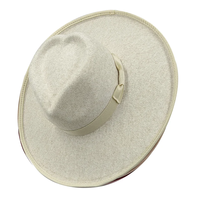 10cm Liebes hut Fedora neue Rose rot Großhandel Fedora erhöhte Krempe monochrom neue Jazz Hut Winter breite Krempe Hut Sombrero Mujer – Detail 24