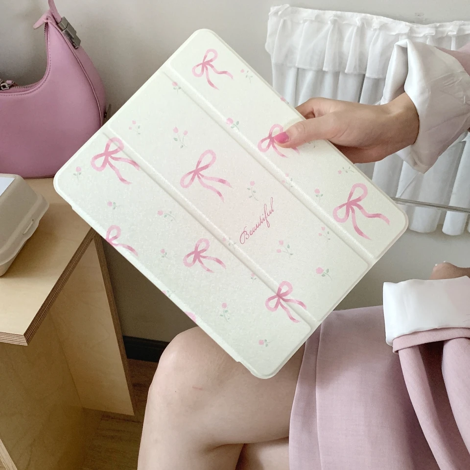 EasyAcc Custodia Cover Compatibile con iPad 10a Generazione/iPad 10.9 2022, Cover Posteriore Opaca Ultra Sottile Traslucida con Funzione Auto Wake Up/Sleep,Oro Rosa