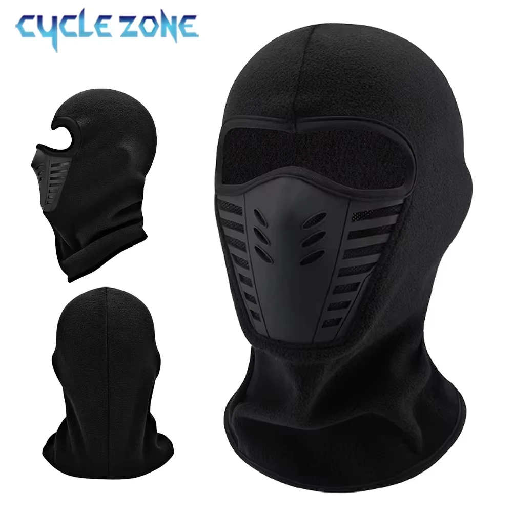 Masque facial complet pour cyclisme en plein air, coupe-vent, anti-poussière, garde au chaud, couvre-tête de Ski, casquette de cagoule pour moto, hiver