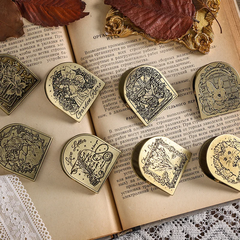 8 styles 1 pc Metal clip long tail clip European vintage ledger bill Scrapbooking Material handmade Diary Album stickers scrapbooking supplies
