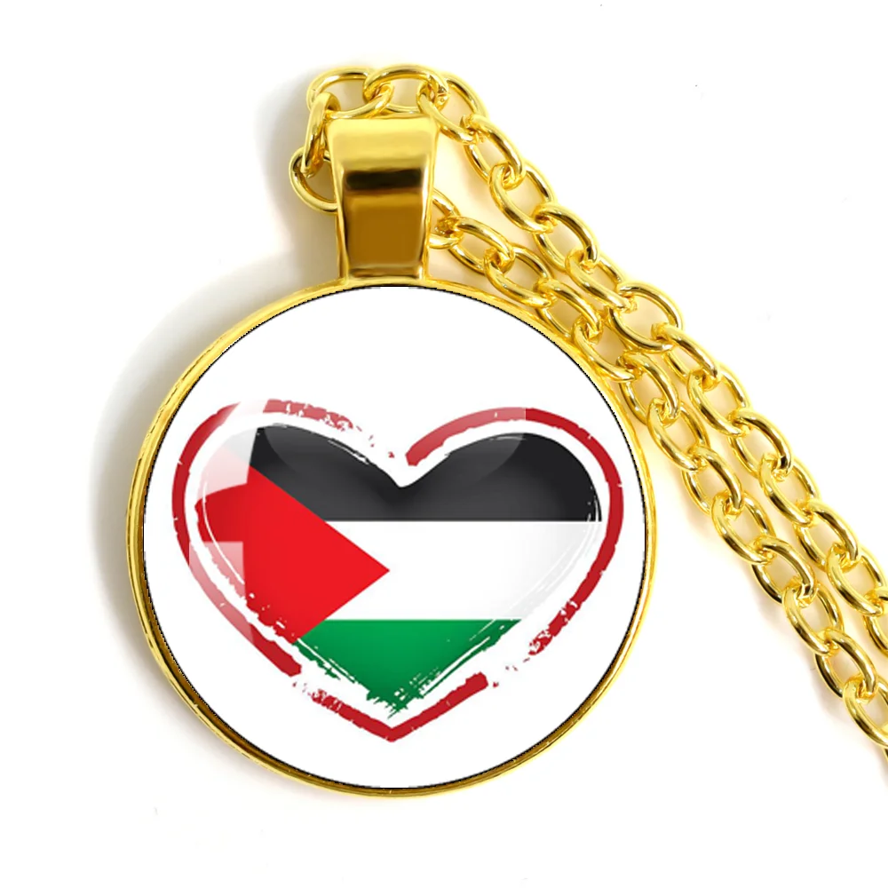 StoryEtain Palestina, collana in argento Sterling 925 bandiera Palestina, ciondolo idea regalo donne e ragazze, Argento sterling