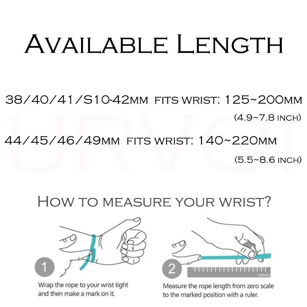 URVOI Sport Loop Nylon Strap with Hook & Loop Fastener