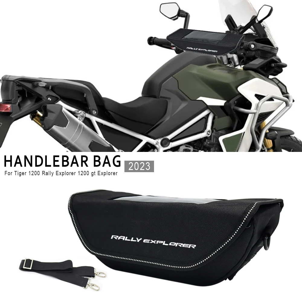 

For tiger 1200 rally explorer 1200 gt explorer 2023 Motorcycle Waterproof And Dustproof Handlebar Storage Bag