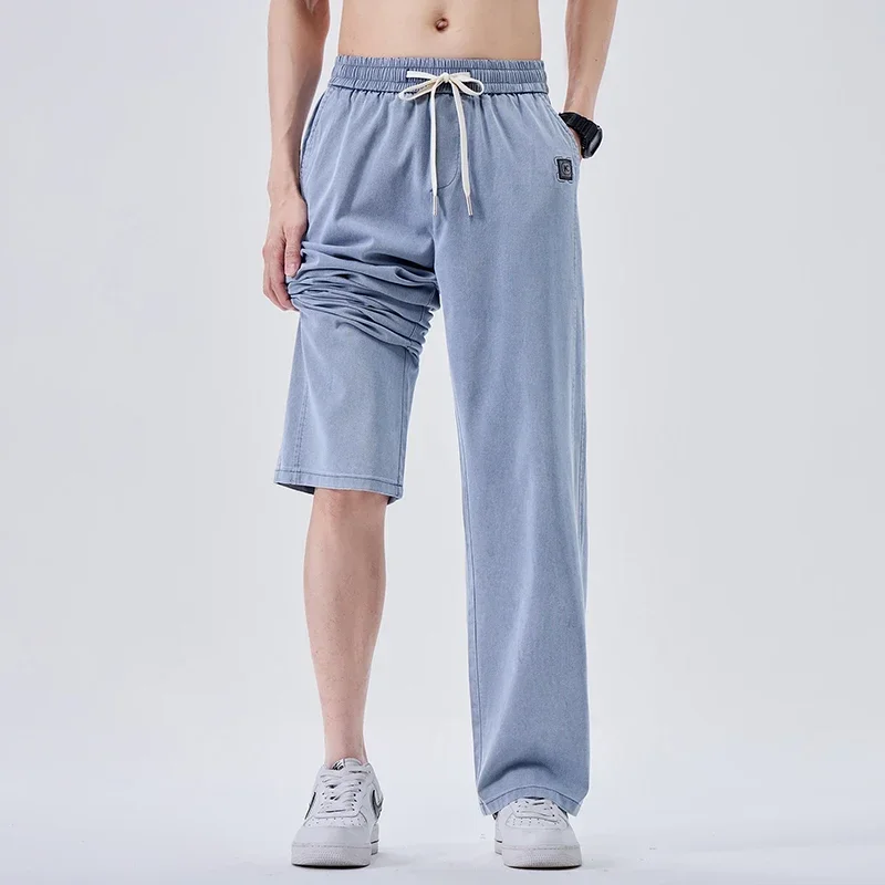 العلامة التجارية الجينز الناعمة للرجال الربيع رقيق...