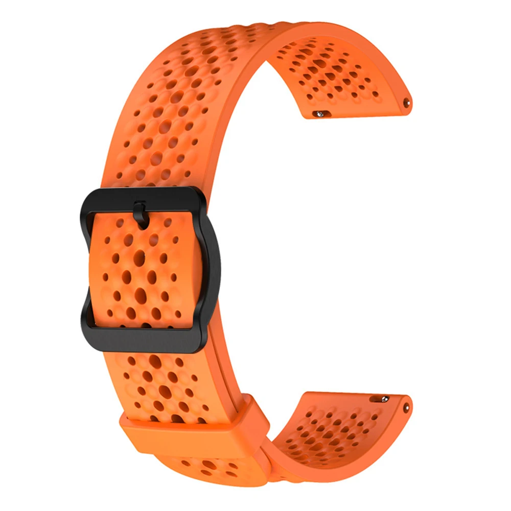 Breathable Silicone 22mm Sport Watch Strap - Universal Fit