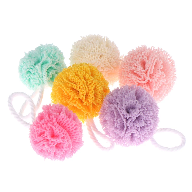 

Hot!3Pcs/Set Dollhouse Miniature Pretend Furniture Bath Flower Bath Ball Model DIY Bathroom Shower Scene Decor Accessories