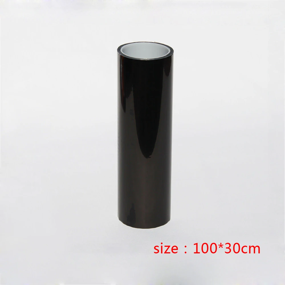 30X100CM Smoke Dark Black Car Headlight Film Tint Taillight Fog Light Vinyl Film For Headlights Rear Lamp Tinting Accessories