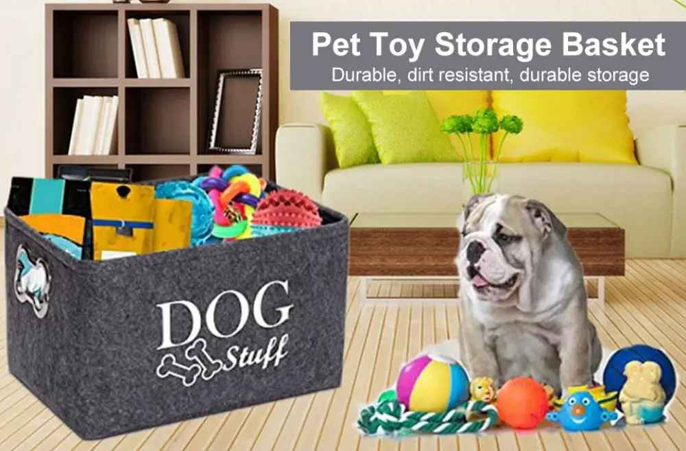 Dog Toy Storage Basket - PeticaDeals