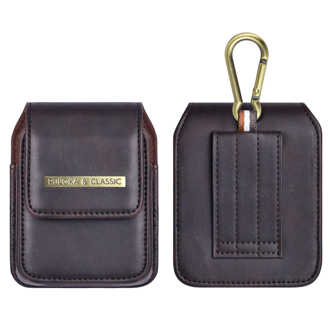 PULOKA Leather Phone Belt Pouch - Magnetic Cover