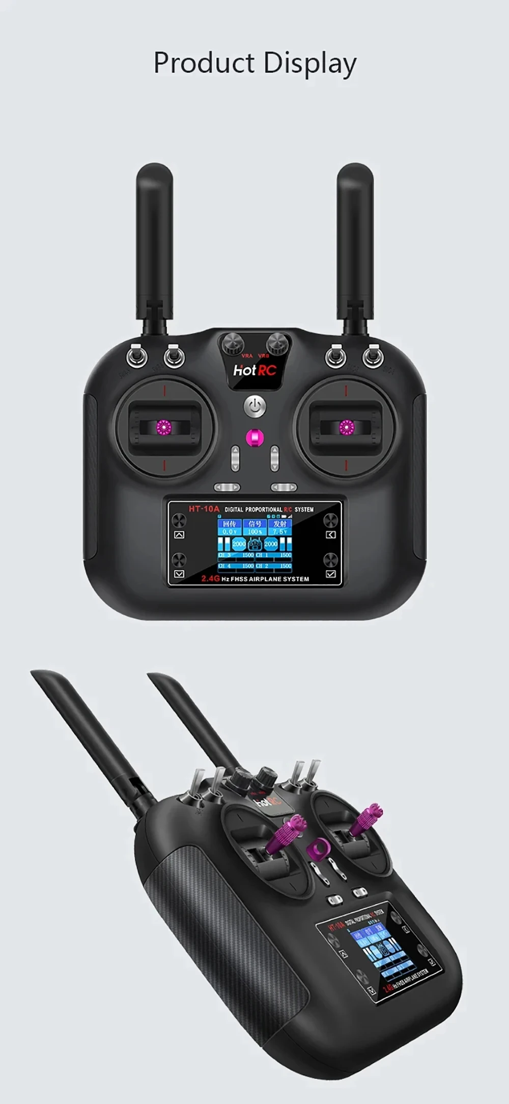 Drone télécommandé haute performance avec batterie longue durée 1000mAh, en vol stationnaire au-dessus d'un parc.