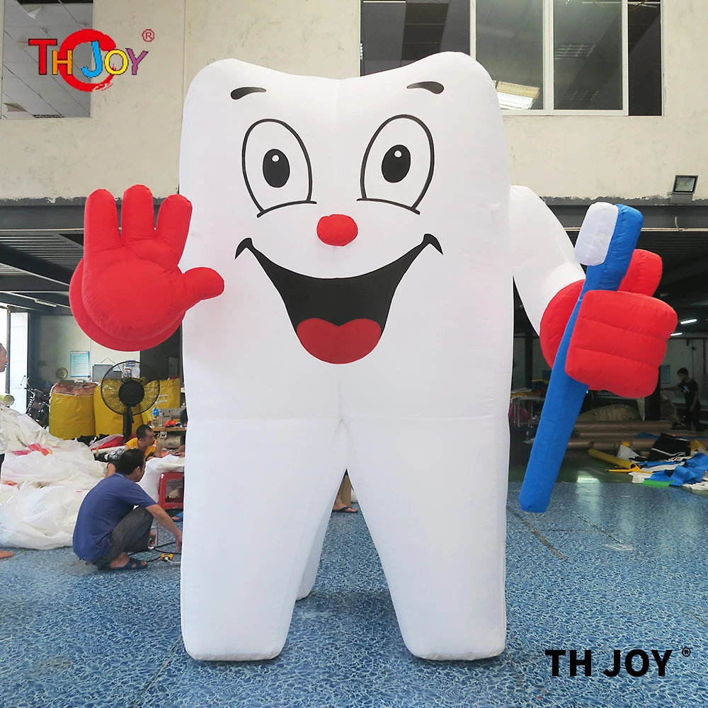 

3m10ft or 4m13ft or 6m20ft tall giant inflatable tooth/ inflatable advertising tooth model for clinic,free air shipping to door