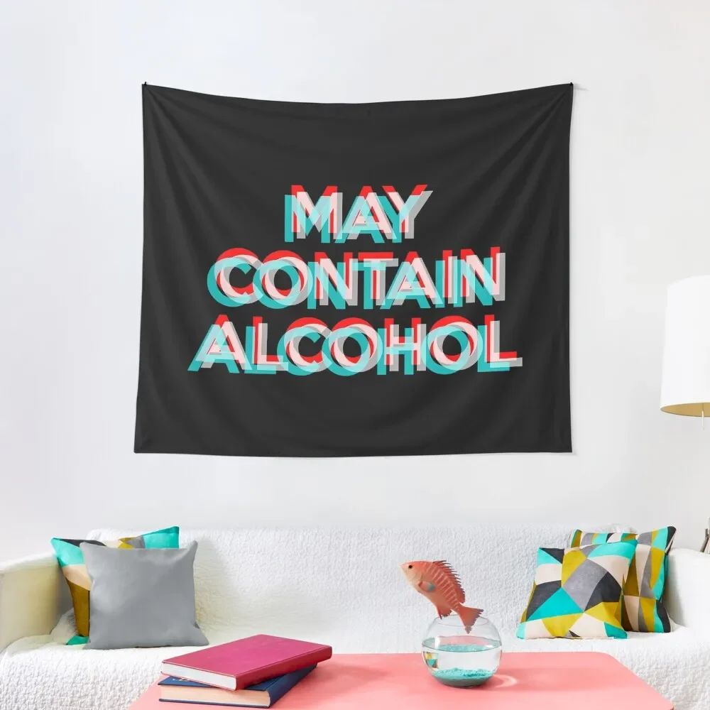 

May Contain Alcohol Tapestry Bedroom Decor Aesthetic Decor For Room Tapestry