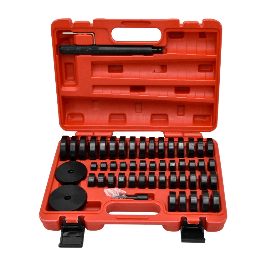 52Pcs Auto Boccola Cuscinetto Guarnizione Driver Push Press Disc Tool Set Automotive Paraolio Rimozione E Installazione Kit Di Strumenti Di Riparazion