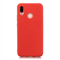 Vibrant Matte Silicone Soft Cover - Candy Color Finish for Honor 8 (Red)