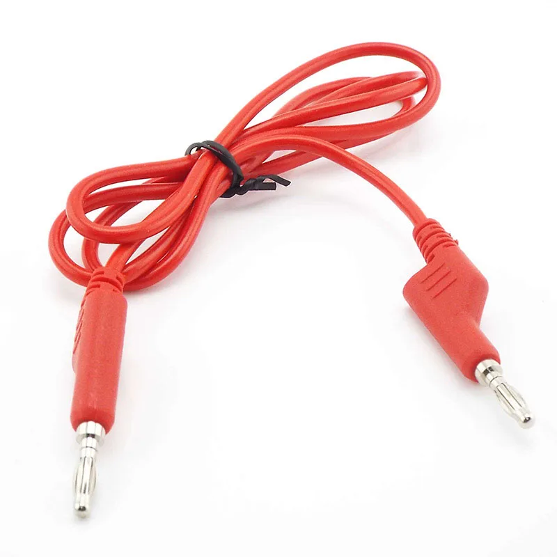 1M Test Cable Lead Double Ended Banana to Banana Plug Test Leads Cable 4mm 10A for Multimeter Measure C1