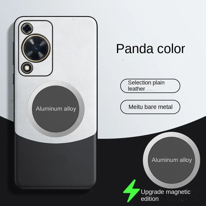 Luxury PU Leather Skin Magnetic Protective Back Cover Case