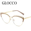 Elegant Hollow White Cat Eye Glasses Frame Women Anti Blue Light Computer Eyewear Fashion Big Frame Reading Glasses Female очки 4