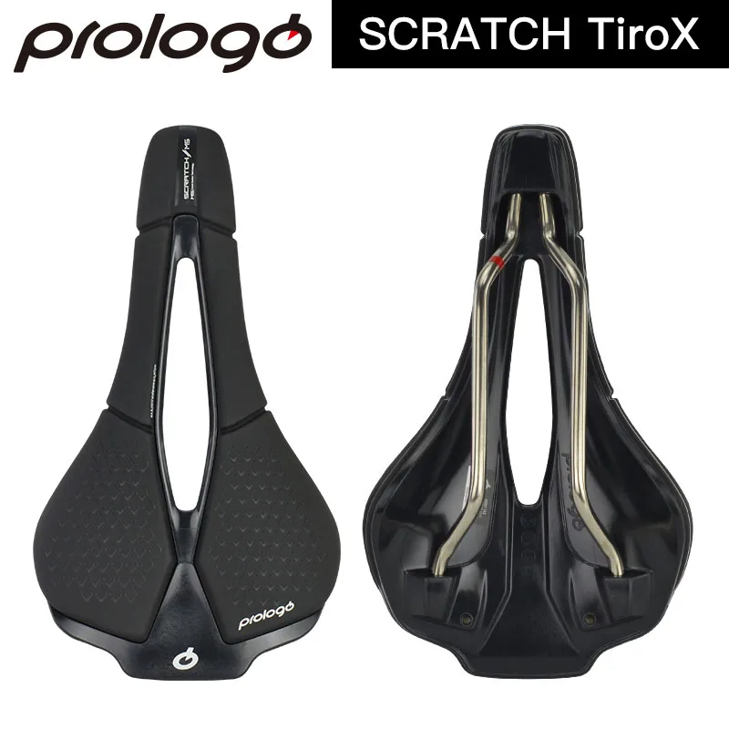 Prologo SCRATCH M5 TiroX T2.0 Road Mountain Bike Lightweight Saddle Hollow  Design Short Nose Ti Rail Bicycle Seat Cushion