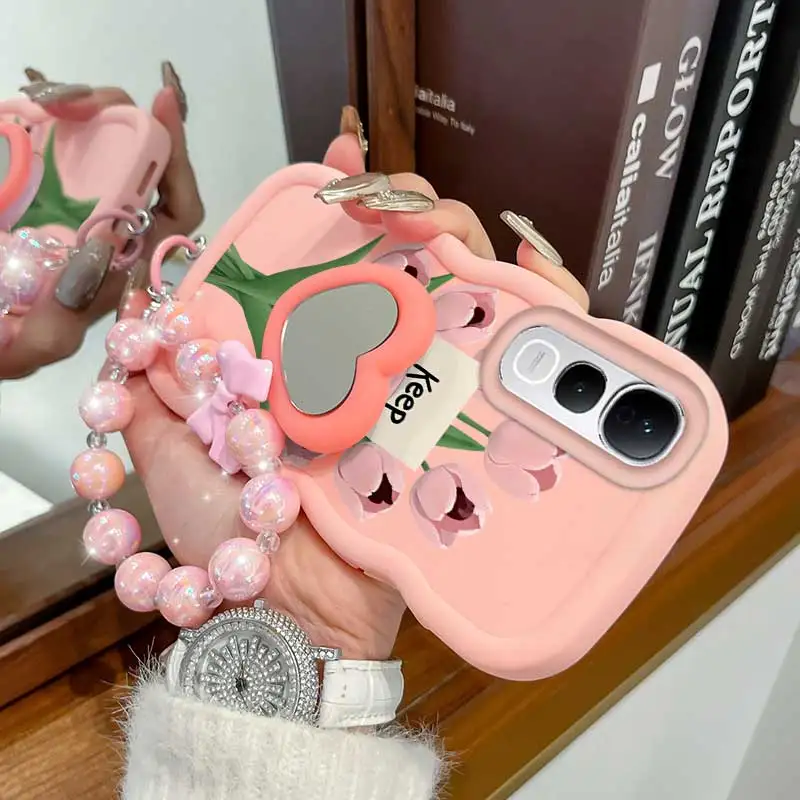 3-Piece Stay Happy Phone Case Set with Lanyard and Stand