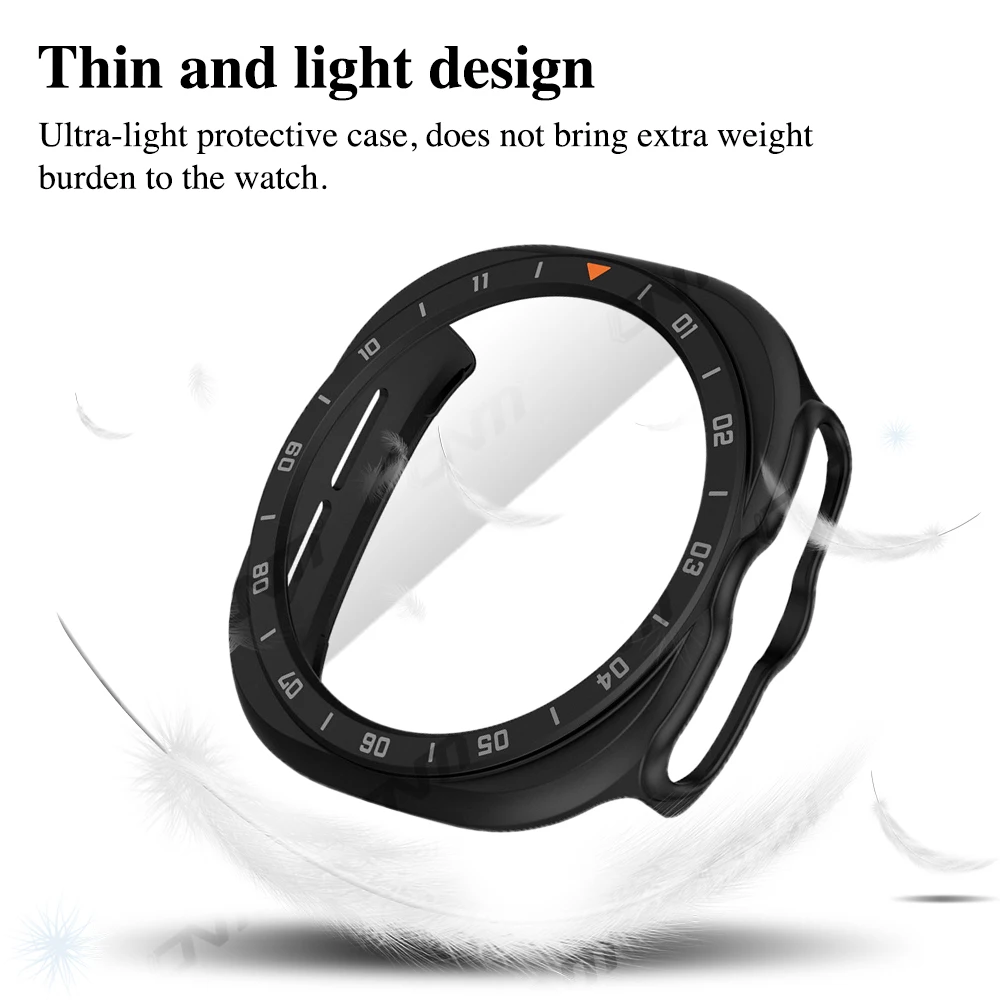 Ultra-Resilient Watch Case with Tempered Glass Screen Protector