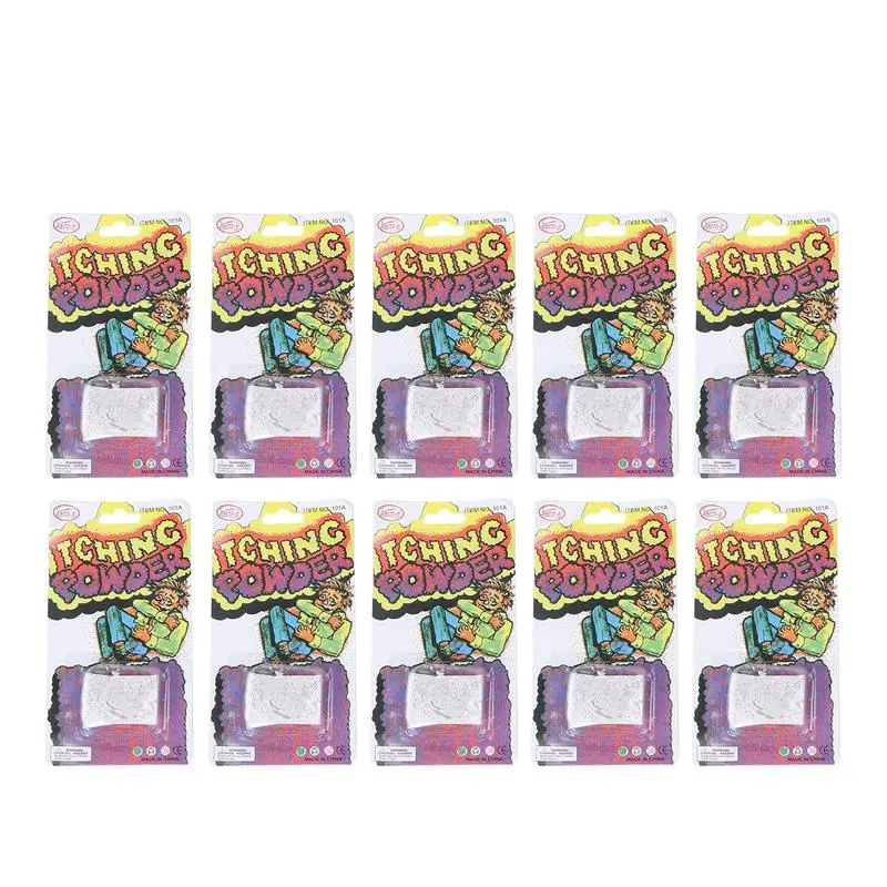 

10PCS Halloween Itching Powder Itch Itching Powder Packages Gag Prank Itchy Powder Halloween Trick Prop Halloween Party Favors