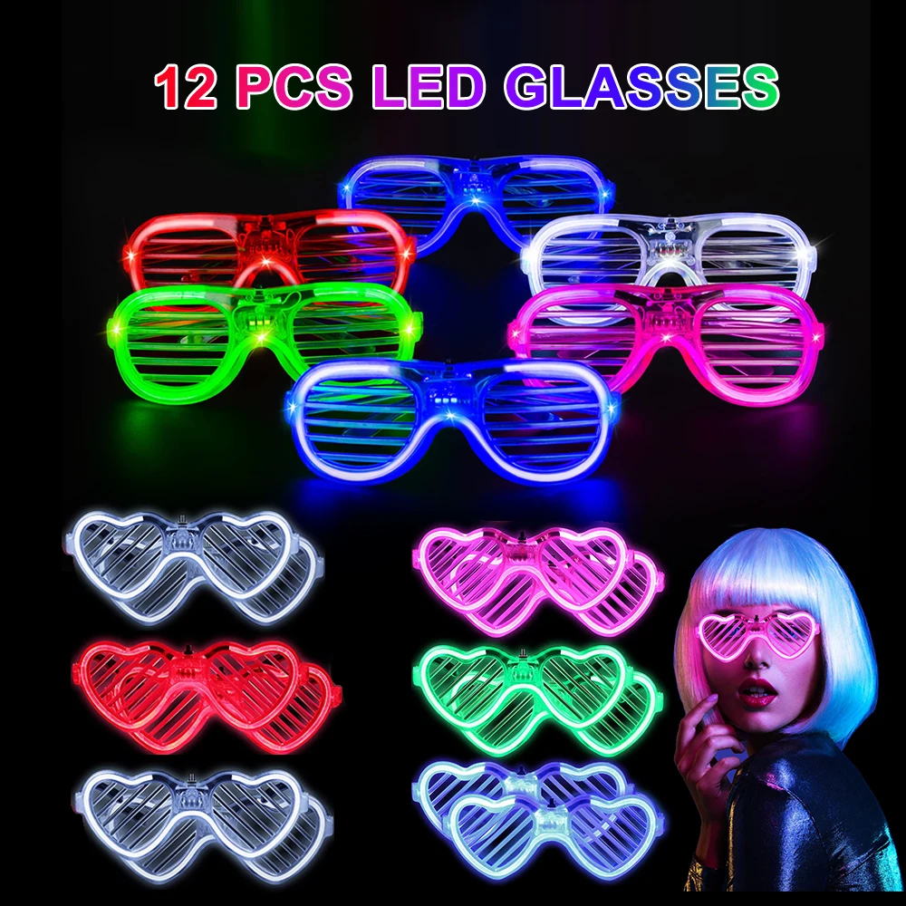 168pcs/Set Glow Party Kit, including 12 LED Glasses, 16 Foam Glow Sticks, 40 Finger Lights, 100 Glow Sticks, suitable for weddin