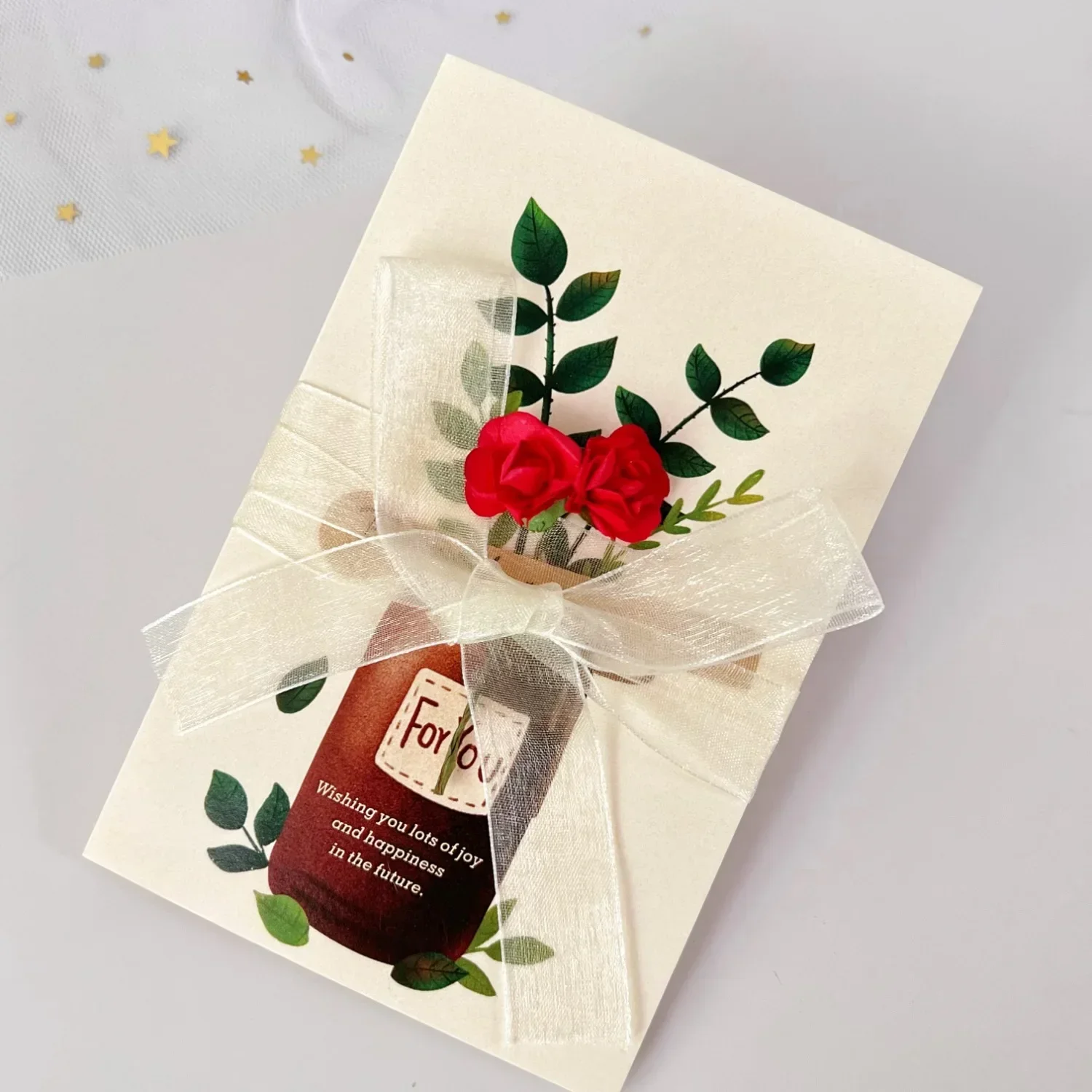 Sunflower Dried Flowers Greeting Card Handmade Blank Note Card Thank You Cards Birthday Wedding Party Invitation Card