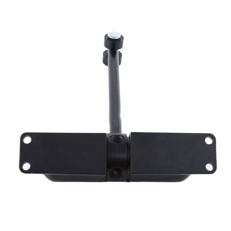 Black door closer 180 Degree Spring er Stopper Pulley Mute Adjustable Force Automatic Door Closing Device Door Accessories