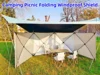Outdoor Windproof Shield Folding Camping Windshield Gas Stove Burner Windscreen Shelter Wind Picnic Camping Large Panel Camping 1