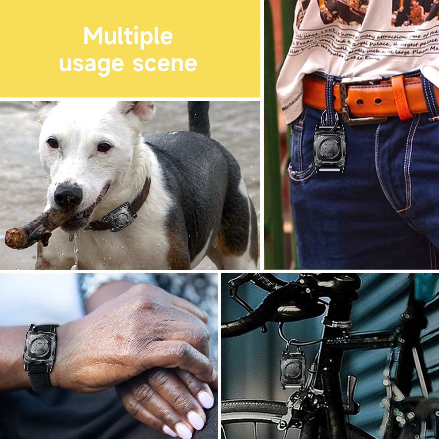 Custodia In Pelle Per AirTag Sichy - Portachiavi, Per Bagagli E Animali - Foto 5