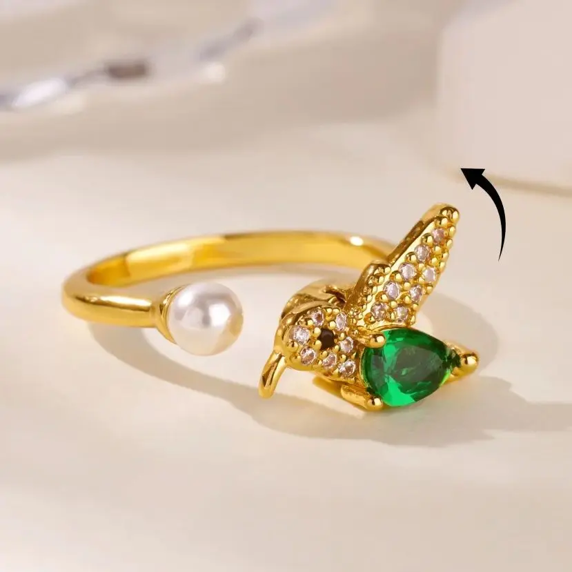 Zircon Rotatable Jewelry For Women