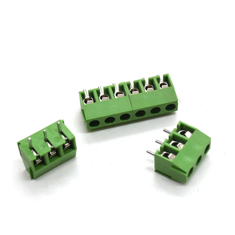 

10pcs screw terminal block connector of 3pins 5.08mm spacing and straight needle