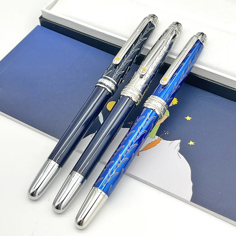 

LAN Le Petit Prince 163 Dark Blue Rollerball Ballpoint Pen Luxury MB Stationery With Serial Number Little Prince