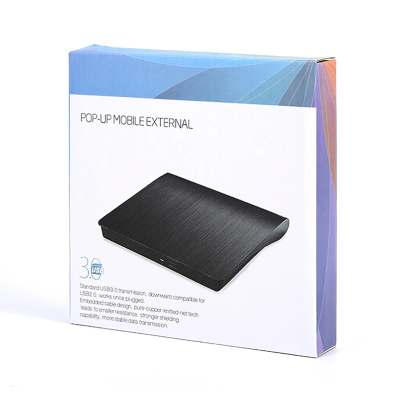 노트북용 초박형 외장 USB 3.0 블루레이 버너, BD-RE CD/DVD RW 버너, 3D 4K 블루레이 디스크 재생 가능