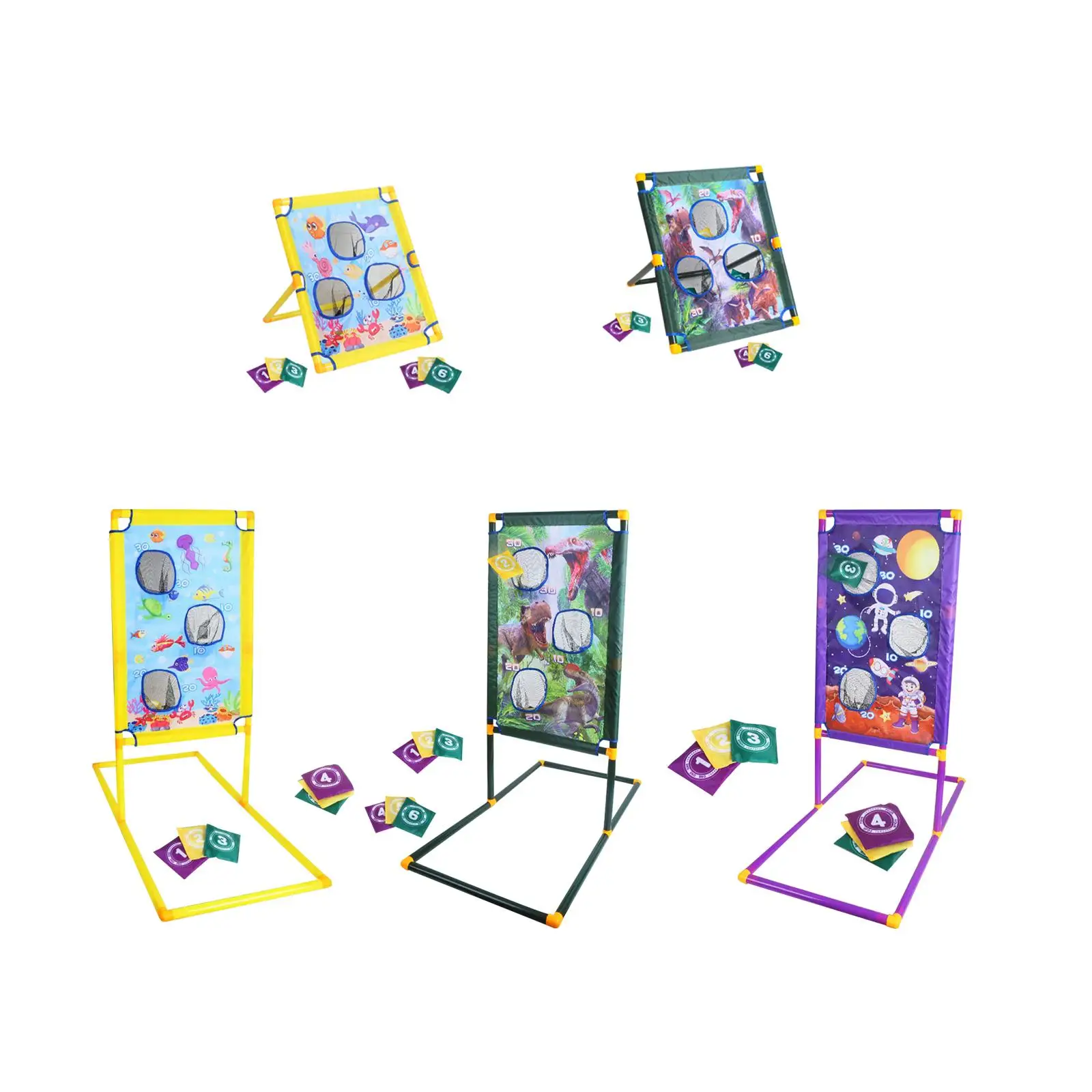 

Bean Bags for Tossing Mini Cornhole Outdoor Toss Gaming for Ages 3-8 Adults Favors Supplies Decoration Boys Girls Birthday Party