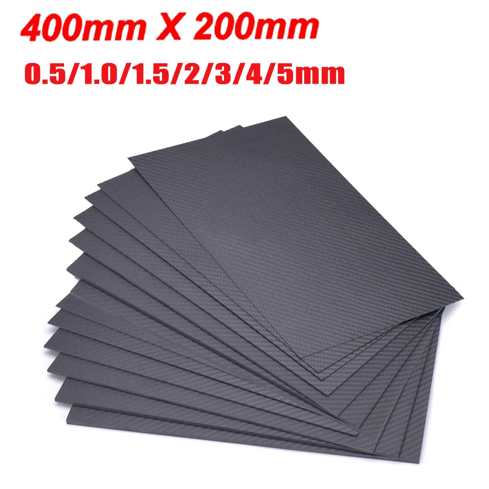 100% 3K Carbon Fiber Laminated Sheet Plain Weave Glossy Finish - Carbon - View #2