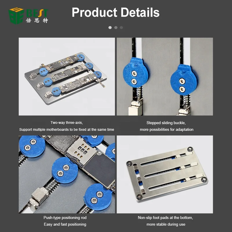 Universal PCB CPU BGA Holder Fixture JIG Bearing Adjustable Logic Board