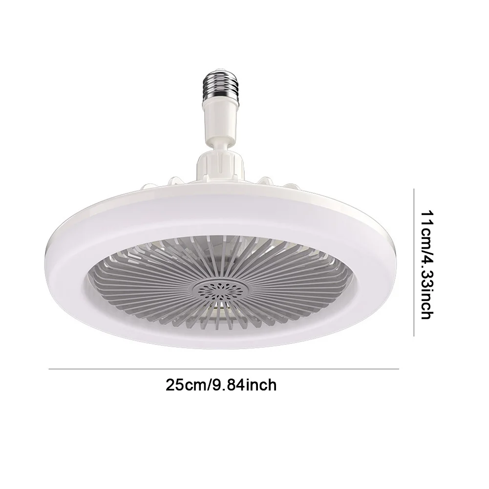 30W E27 Electric Fan Lamp 360 Rotating Aromatherapy Fan Lamp Remote Control LED Light Aromatherapy Fan Dimmable for Home Kitchen