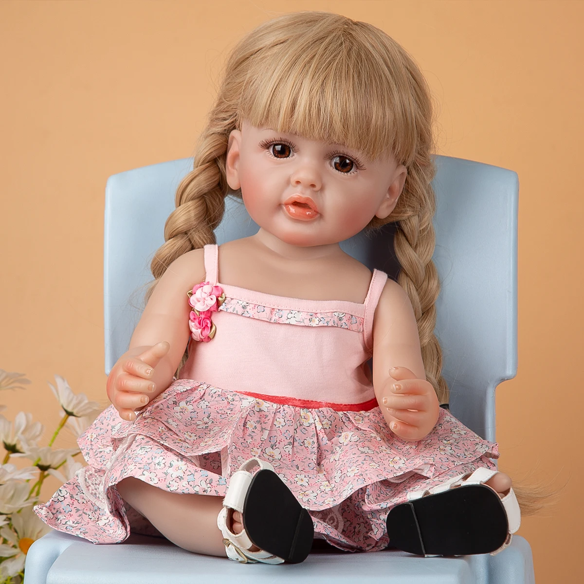 

55 CM Soft Full Silicone Reborn Baby Doll Toys KEIUMI New Arrive Real Touch Betty Finished Bebe Doll Toys Kids Birthday Gift